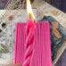Цветные восковые свечи 20 см (20 шт/упаковка)