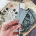 Тонкие восковые свечи - Серебряные 20 см
