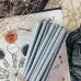 Тонкі воскові свічки - Сірі 20 см