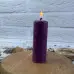 Воскова фіолетова свічка - Циліндр (10 см)