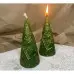 Воскова зелена свічка - Долар (11,5 см)
