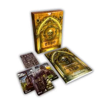 Подарунковий набір таро - Цвинтарне таро, книга + карти (Necropolis Tarot)