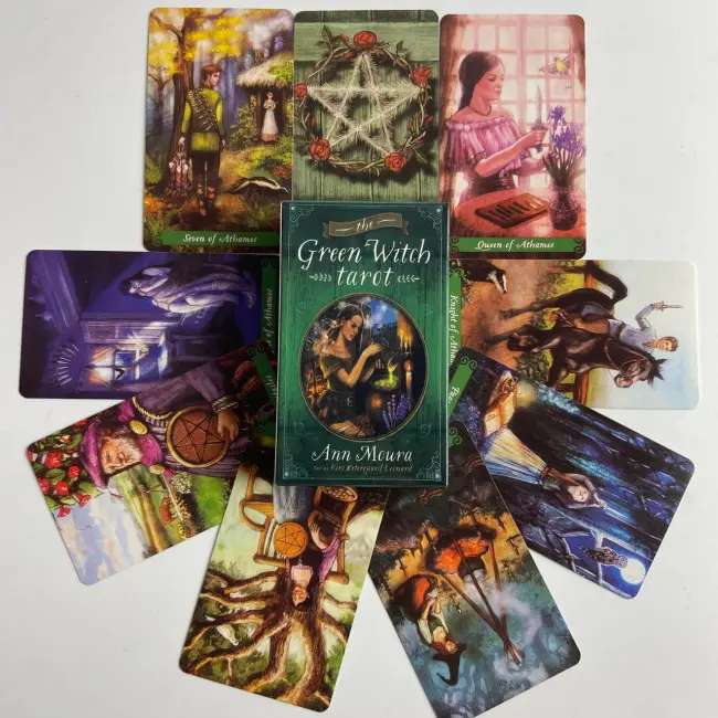 Карти Таро - Зеленої Відьми, зменшена (The Green Witch Tarot)