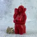 Воскова червона свічка - Пристрастна пара (10 см)