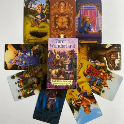 Карти Таро - У країні чудес, Барбара Мур, зменшена (Tarot in Wonderland)