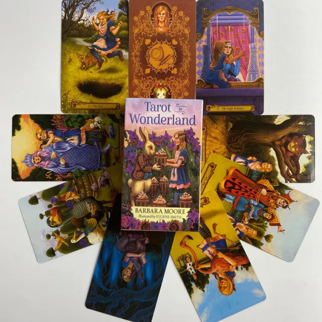 Карти Таро - У країні чудес, Барбара Мур, зменшена (Tarot in Wonderland)