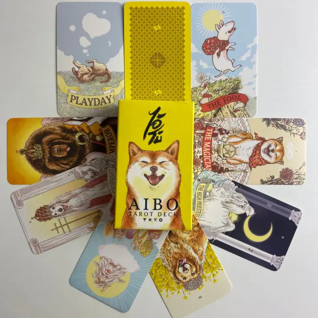 Карти Таро - Собака Айбо, зменшена (Aibo Tarot Deck)