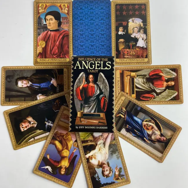 Карти Таро - Вплив Ангелів, зменшена (Influence Of The Angels Tarot)