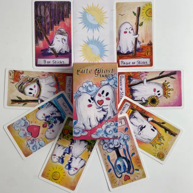 Карти Таро - Милого Привиду, зменшена (Cute Ghost Tarot)