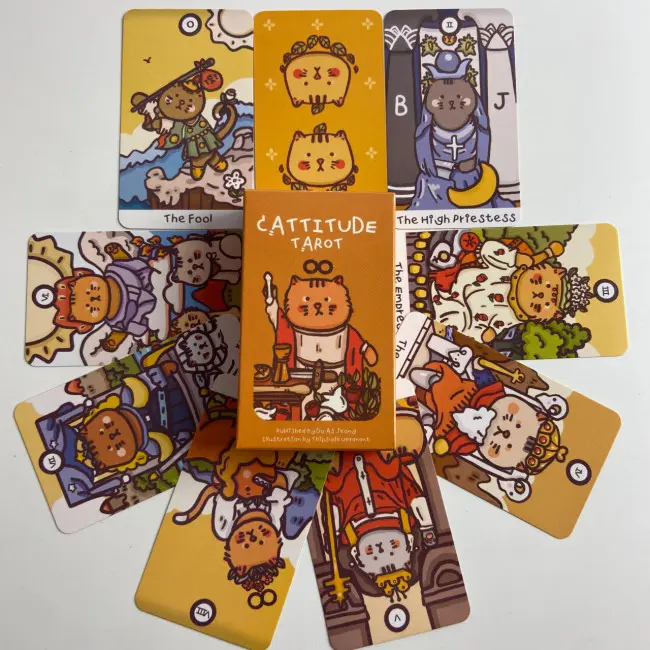 Карти Таро - Котяче, зменшена (Cattitude Tarot)