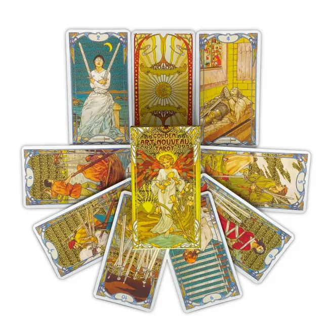 Карти Таро - Золоте таро Райдера Уейта Ар Нуво (Golden Art Nouveau Tarot)