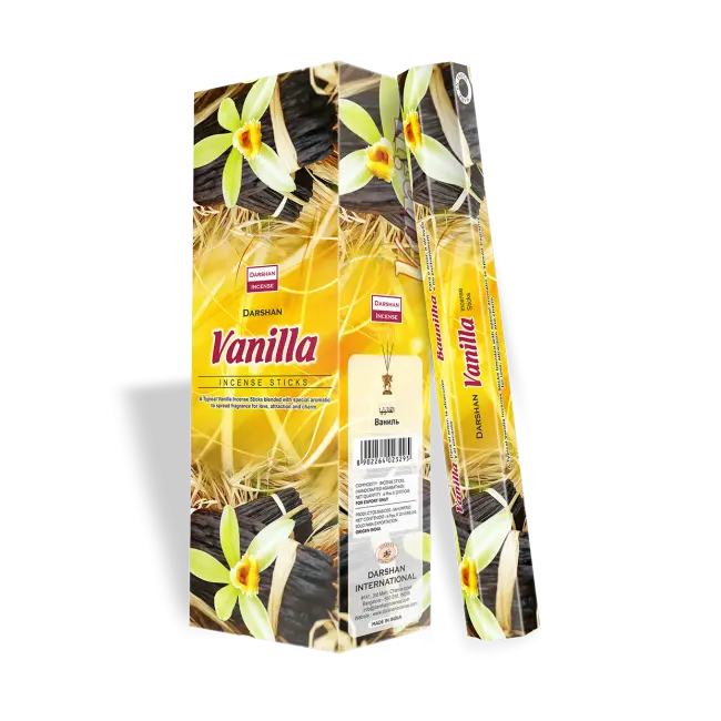 Угольные благовония - Vanilla, Darshan (Ваниль)