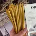 Тонкі воскові свічки - Золоті 20 см