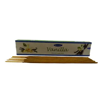 Пыльцевые благовония - Vanilla, Premium Масала Satya (Ваниль)