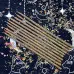 Жовта макана воскова свічка з материнкою, 27 см