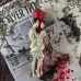 Воскова червона свічка - Полум'я пристрасті (18 см)