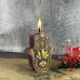 Воскова фіолетова свічка - Рука Фатіми, Світло Хамси (11 см)