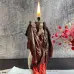 Воскова жовта свічка - Поцілунок демона (15 см)