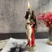 Воскова жовта свічка - Поцілунок демона (15 см)