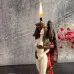 Воскова жовта свічка - Поцілунок демона (15 см)