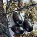 Воскова чорна свічка - Чорні яйця з полином для ритуалу очищення, набір 3 шт (6 см)