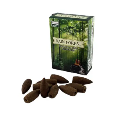 Арома-конуси зі зворотним потоком - Rain Forest Backflow Dhoop Cones, Darshan (Дощ у лісі)
