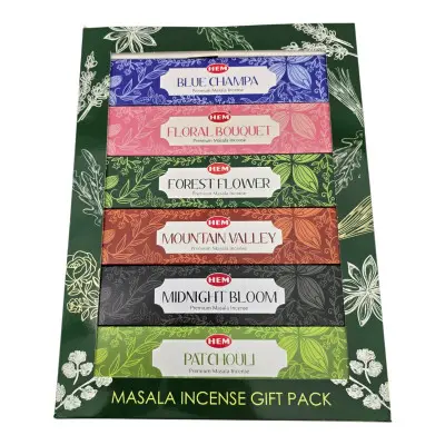 Набір пилкових пахощів - Masala Incense Gift Pack, Масала HEM