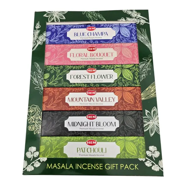 Набір пилкових пахощів - Masala Incense Gift Pack, Масала HEM
