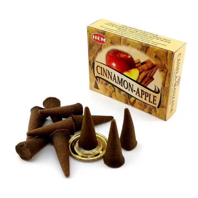 Арома-конуси - Cinnamon Apple Dhoop Cones, HEM (Яблуко та Кориця)