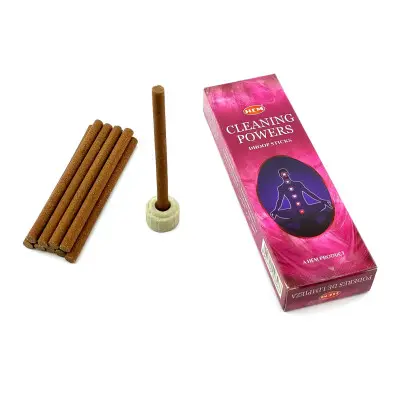 Безосновні пахощі - Cleaning Powers Dhoop Sticks, HEM (Сила очищення)