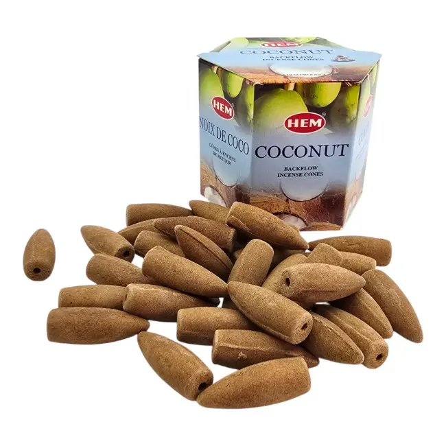Арома-конуси - Coconut Dhoop Cones, HEM (Кокос)