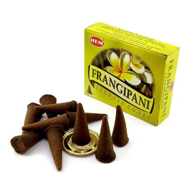 Арома-конуси - Frangipani Dhoop Cones, HEM (Франжіпані)
