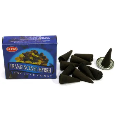 Арома-конуси - Frankincense Myrrh Dhoop Cones, HEM (Мірра та Ладан)