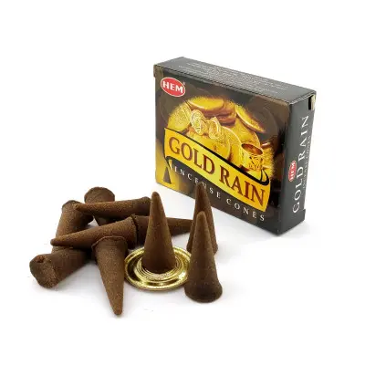 Арома-конуси - Gold Rain Dhoop Cones, HEM (Золотий Дощ)