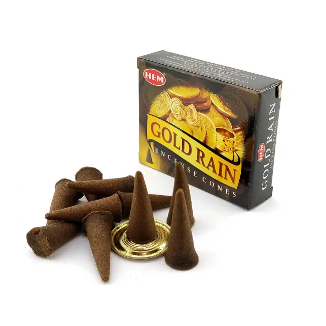 Арома-конуси - Gold Rain Dhoop Cones, HEM (Золотий Дощ)