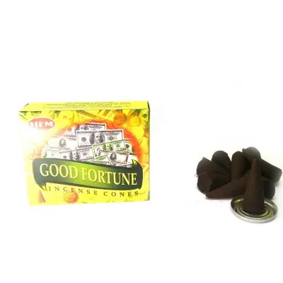 Арома-конуси - Good Fortune Dhoop Cones, HEM (Удача, фортуна)