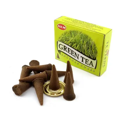 Арома-конуси - Green Tea Dhoop Cones, HEM (Зелений Чай)