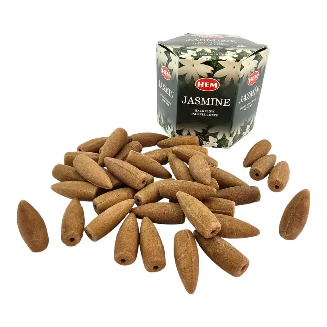 Арома-конуси зі зворотним потоком - Jasmine Backflow Dhoop Cones, HEM (Жасмін)