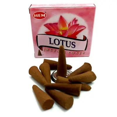 Арома-конуси - Lotus Dhoop Cones, HEM (Лотос)