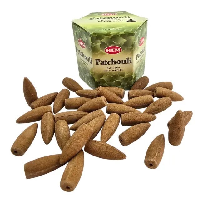 Арома-конуси зі зворотним потоком - Patchouli Backflow Dhoop Cones, HEM (Пачулі)
