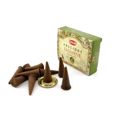 Арома-конуси - Precious Jasmine Dhoop Cones, HEM (Дорогоцінний Жасмін)