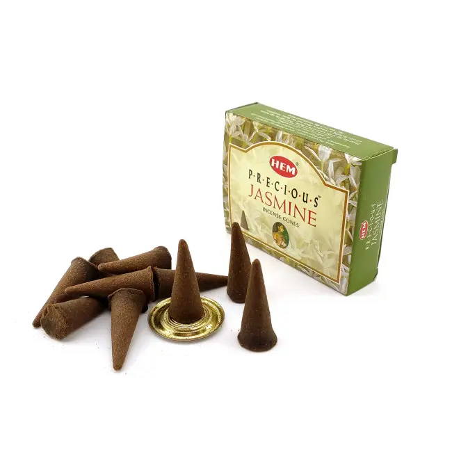 Арома-конуси - Precious Jasmine Dhoop Cones, HEM (Дорогоцінний Жасмін)