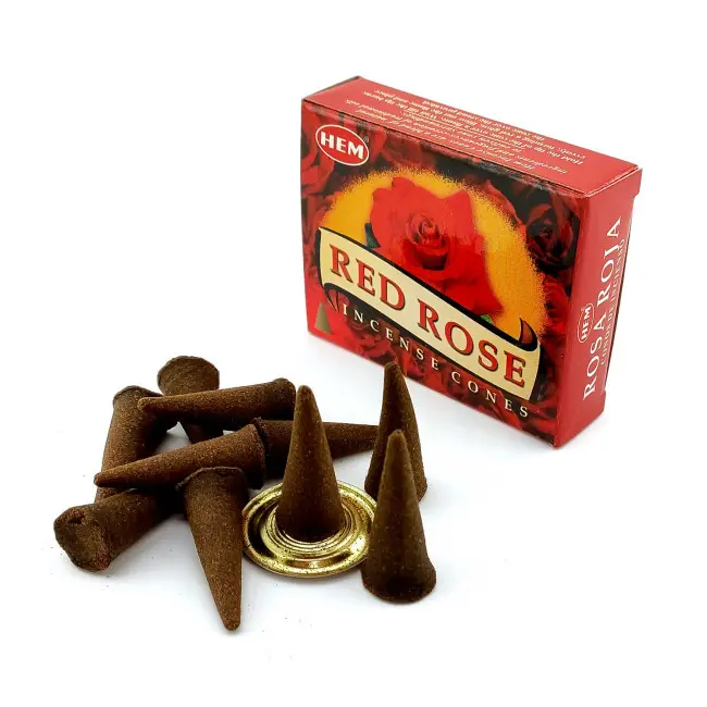 Арома-конуси - Red Rose Dhoop Cones, HEM (Червона Троянда)
