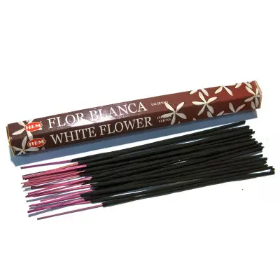 Угольные благовония - White Flower, HEM (Белый цветок)