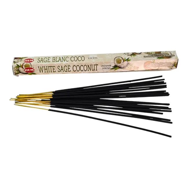 Вугільні пахощі - White Sage Coconut, HEM (Біла шавлія та кокос)