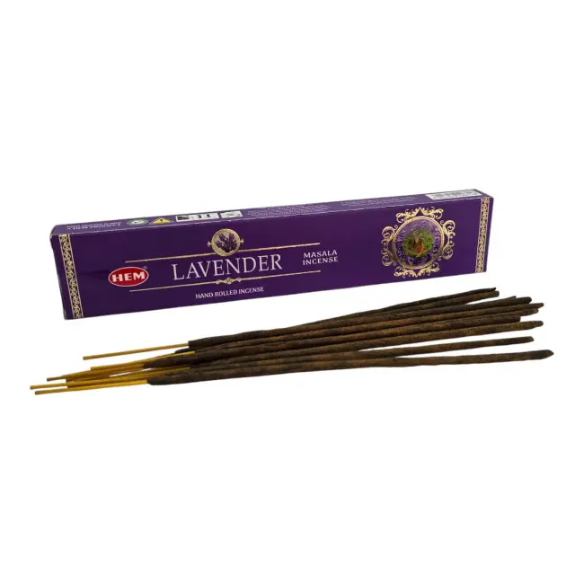Пилкові пахощі - Lavender Hand Rolled Masala Incense, Масала HEM (Лаванда)