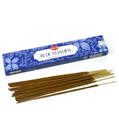 Пыльцевые благовония - Blue Champa Premium Masala Incense, Масала HEM (Голубая чампа)