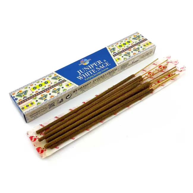 Пилкові пахощі - Juniper & White Sage Premium Masala Incense, Масала HEM (Ялівець та біла шавлія)
