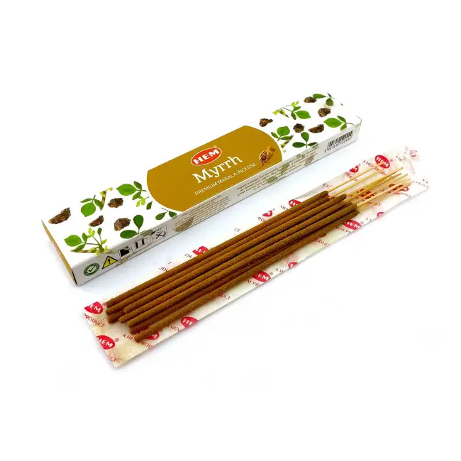 Пилкові пахощі - Myrrh Premium Masala Incense, Масала HEM (Мірра)