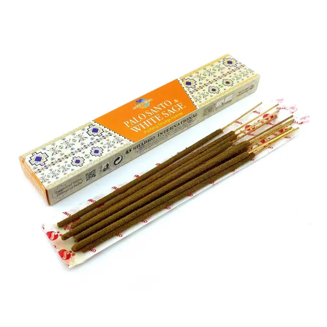 Пилкові пахощі - Palo Santo & White Sage Premium Masala Incense, Масала HEM (Пало санто та біла шавлія)